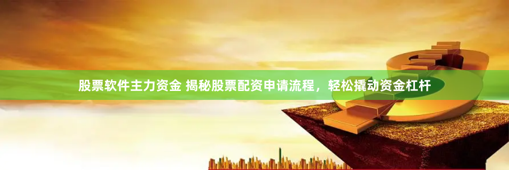 股票软件主力资金 揭秘股票配资申请流程，轻松撬动资金杠杆